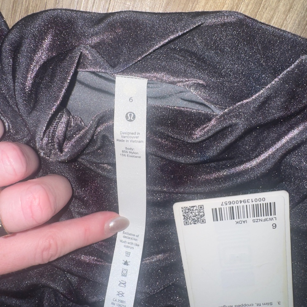 NWT Lululemon All Aligned Mock Neck Long Sleeve Velour Interstellar Grey 482 - Picture 3 of 6